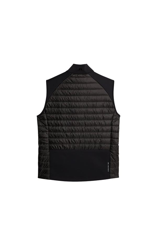 J.lindeberg Hayden Quilt Hybrid Vest Black
