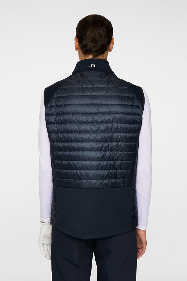 J.lindeberg Hayden Quilt Hybrid Vest JL Navy