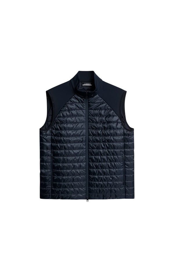 J.lindeberg Hayden Quilt Hybrid Vest JL Navy