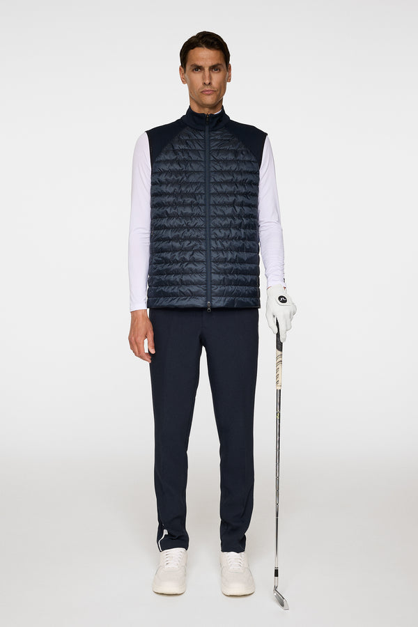 J.lindeberg Hayden Quilt Hybrid Vest JL Navy
