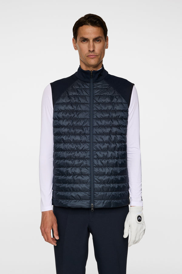 j.lindeberg Hayden Quilt Hybrid Vest JL Navy