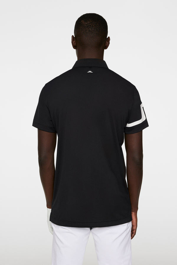 J.lindeberg Heath Regular Fit Golf Polo Black
