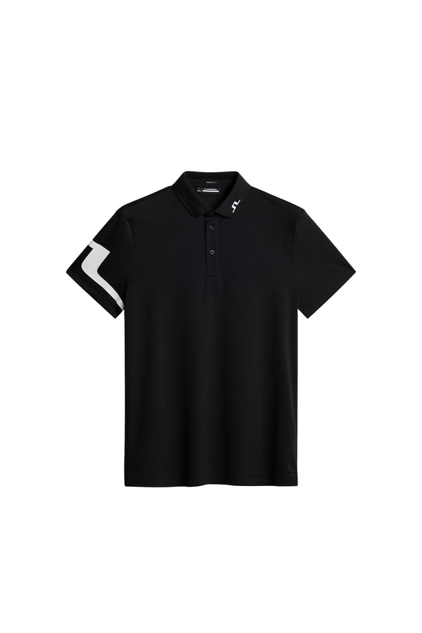 J.lindeberg Heath Regular Fit Golf Polo Black