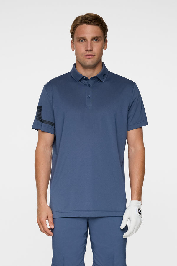 j.lindeberg Heath Strike Polo Vintage Indigo