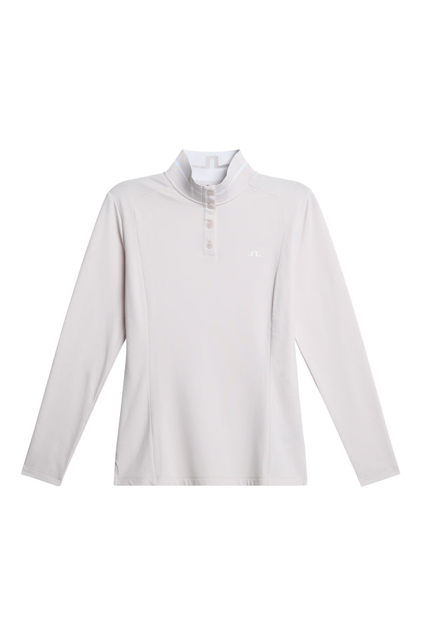J.lindeberg Hertta Long Sleeve Polo Grey Lilac
