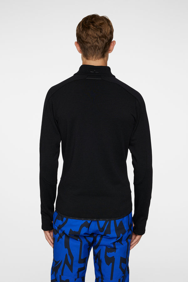 J.lindeberg High Grounds Merino Mid Layer Black