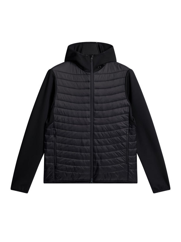 J.lindeberg Holden Quilt Hybrid Hood Black