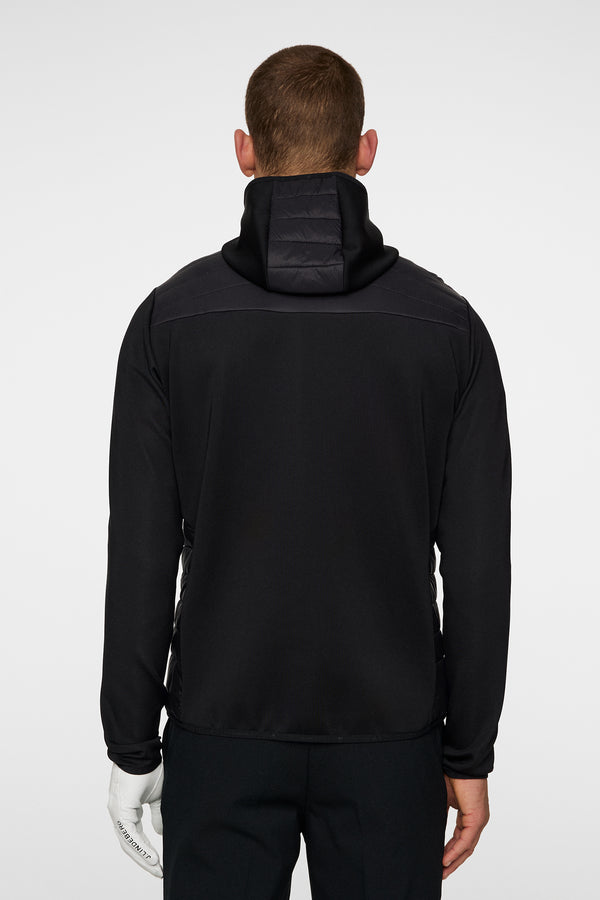 J.lindeberg Holden Quilt Hybrid Hood Black