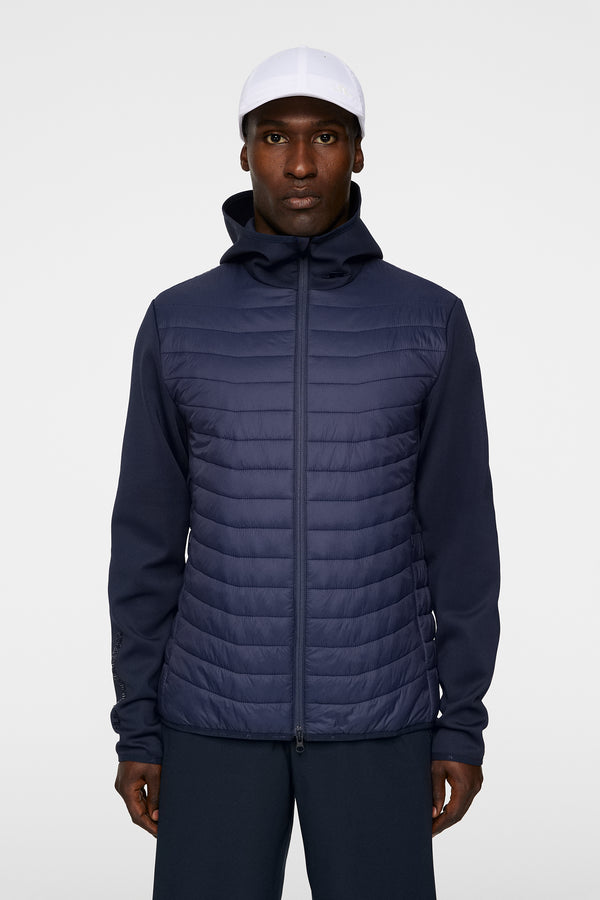 j.lindeberg Holden Quilt Hybrid Hood JL Navy