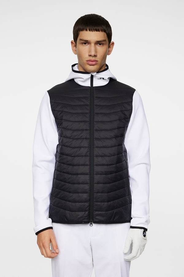 j.lindeberg Holden Quilt Hybrid Hood White