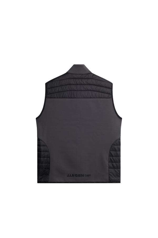 J.lindeberg Holden Quilt Hybrid Vest Asphalt