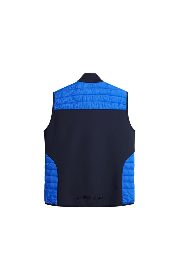 J.lindeberg Holden Quilt Hybrid Vest Club Blue