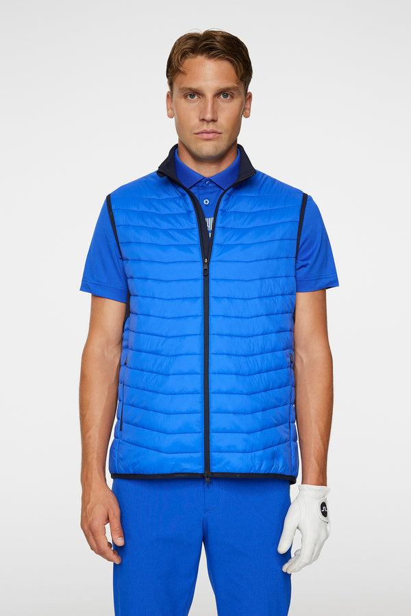 j.lindeberg Holden Quilt Hybrid Vest Club Blue