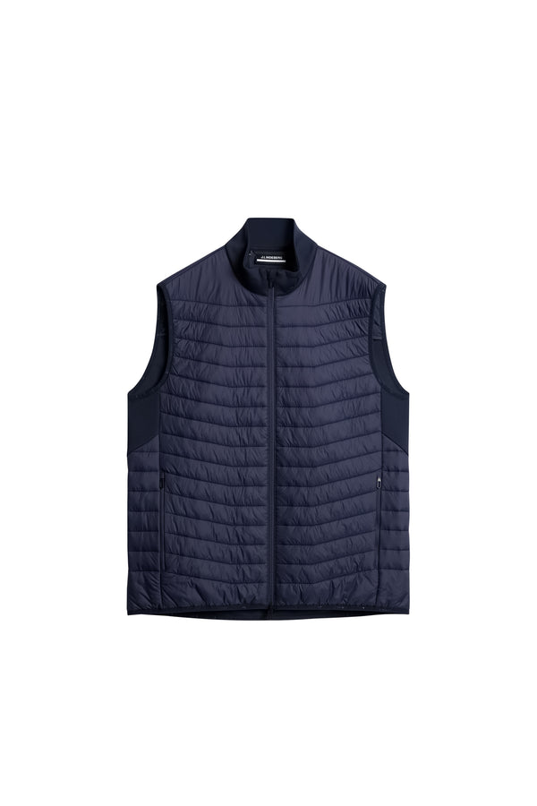 J.lindeberg Holden Quilt Hybrid Vest JL Navy
