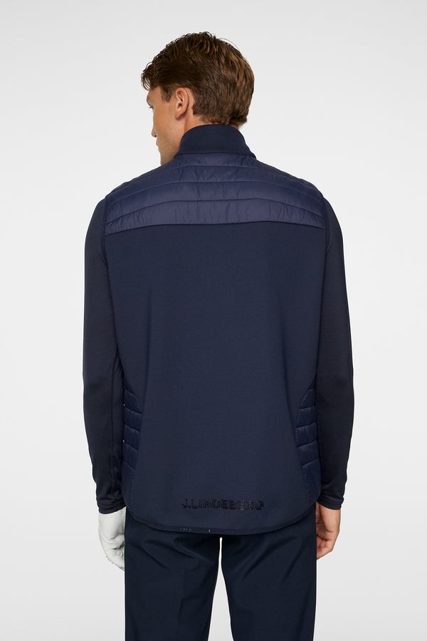 J.lindeberg Holden Quilt Hybrid Vest JL Navy