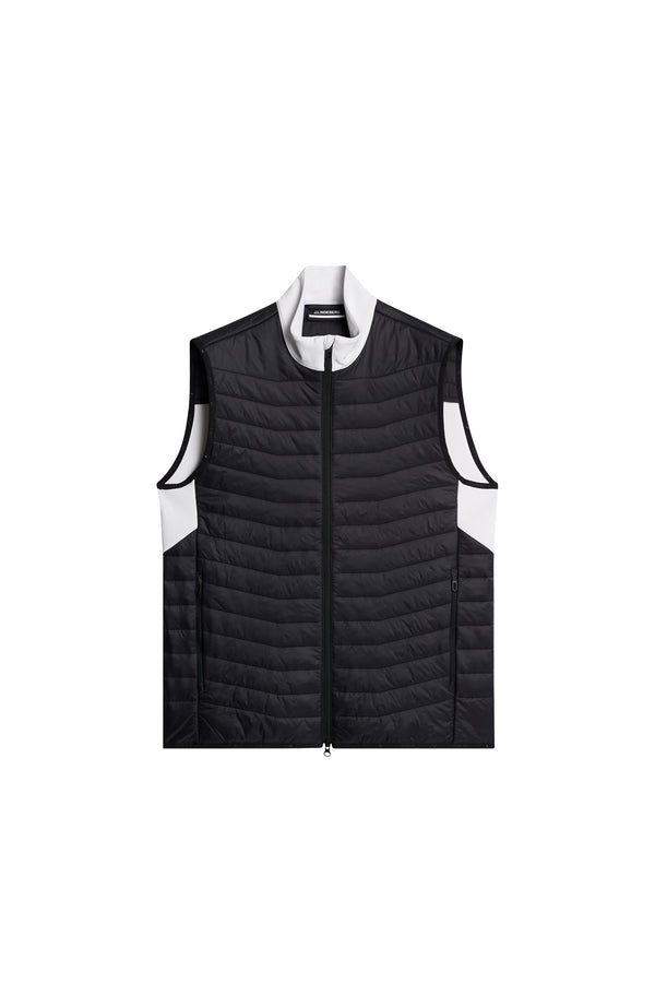 J.lindeberg Holden Quilt Hybrid Vest White