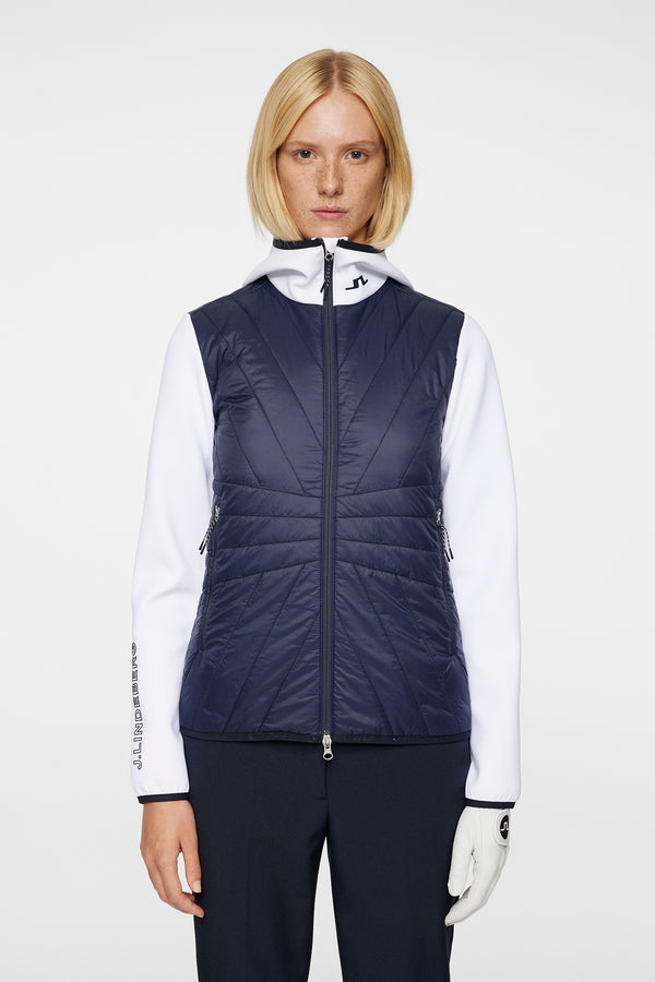 j.lindeberg Holma Quilt Hybrid Hood JL Navy