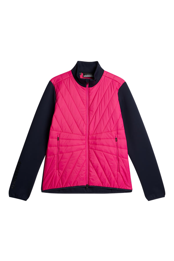 J.lindeberg Holma Quilt Hybrid Jacket Pink Peacock