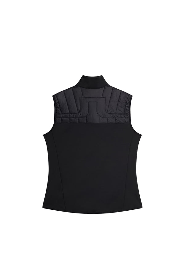 J.lindeberg Holma Quilt Hybrid Vest Black