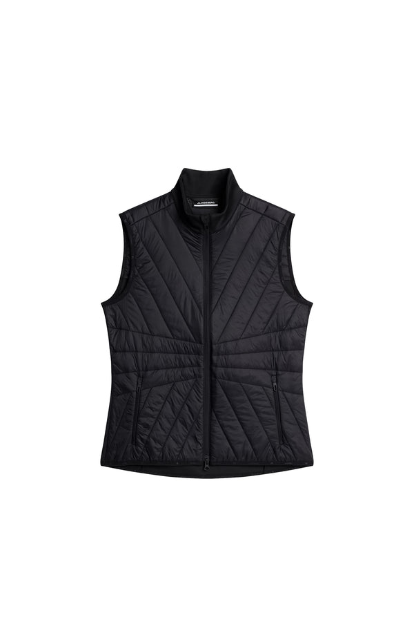 J.lindeberg Holma Quilt Hybrid Vest Black