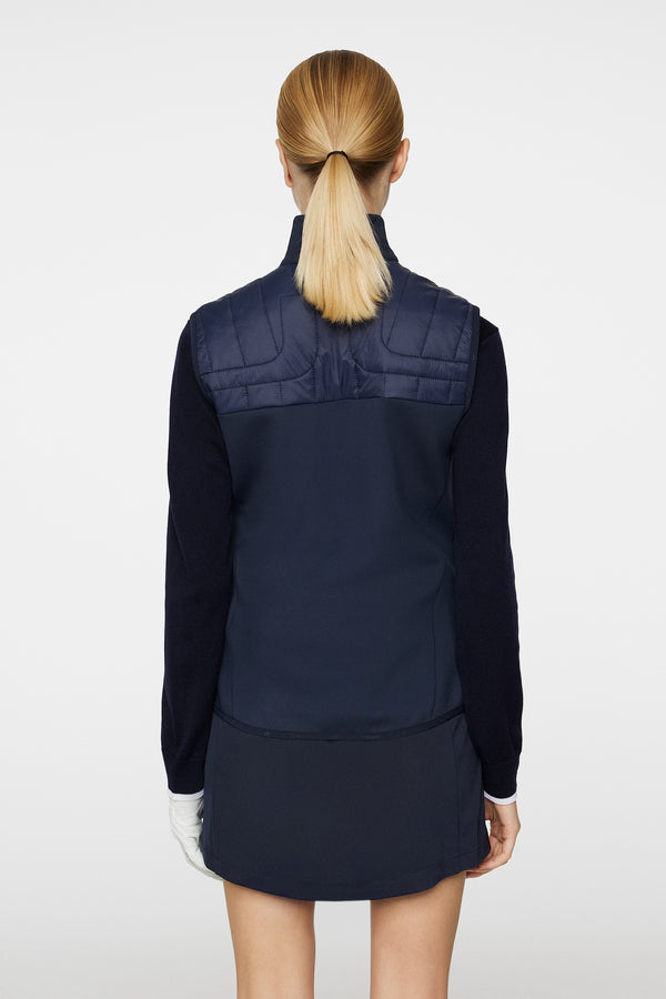 J.lindeberg Holma Quilt Hybrid Vest JL Navy