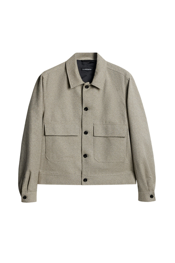 J.lindeberg Housten 2 Tone Overshirt Moonbeam