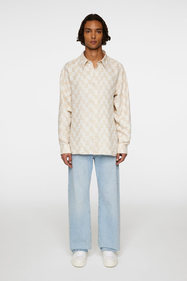 J.lindeberg Howard Jacquard Shirt Moonbeam