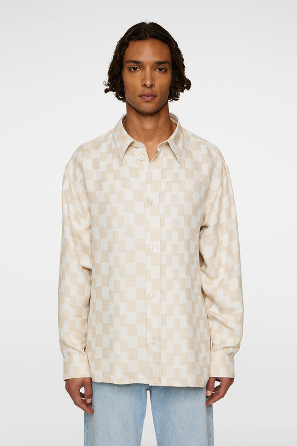 j.lindeberg Howard Jacquard Shirt Moonbeam