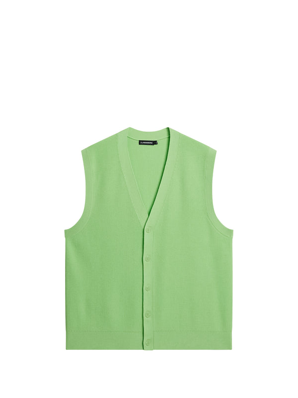 J.lindeberg Hugo Cardigan Vest Paradise Green