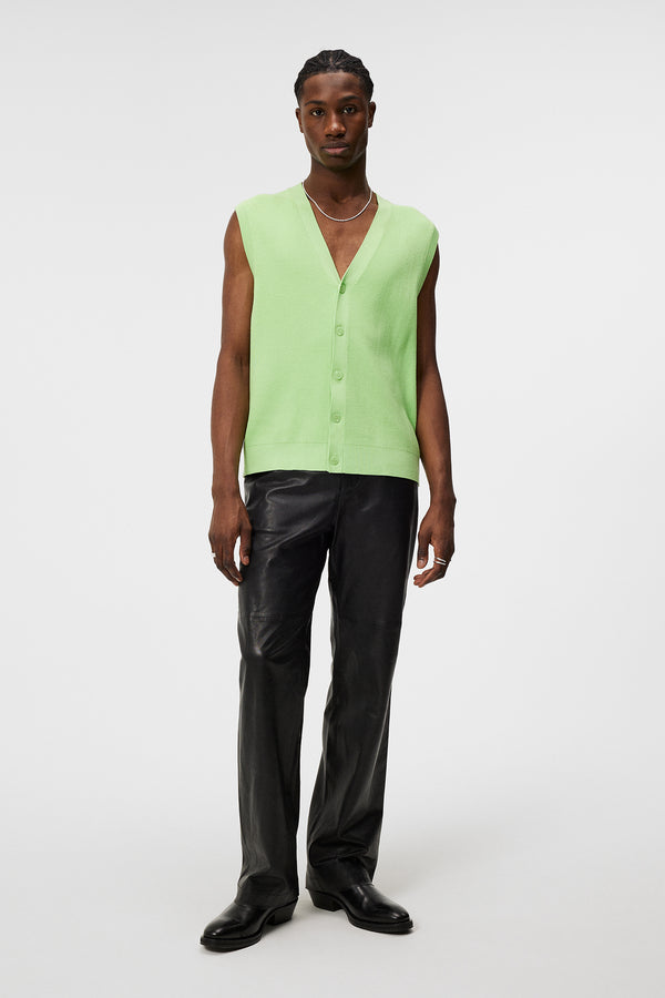 J.lindeberg Hugo Cardigan Vest Paradise Green
