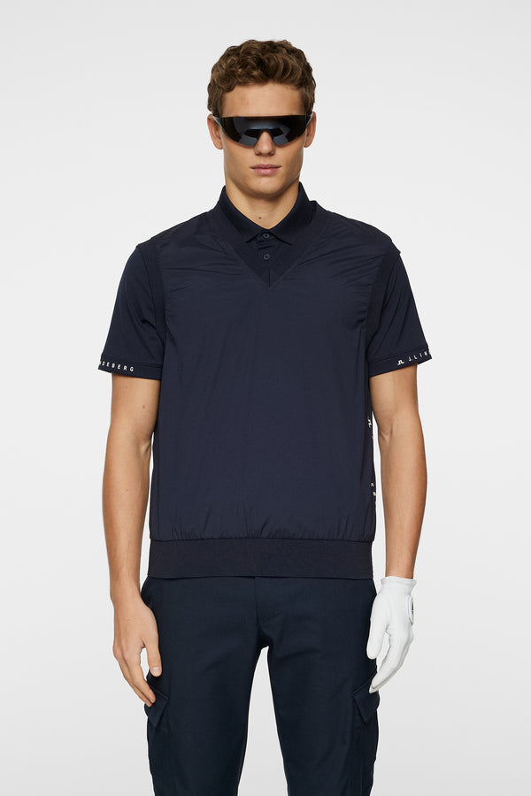 j.lindeberg Hybrid Vest Windbreaker JL Navy