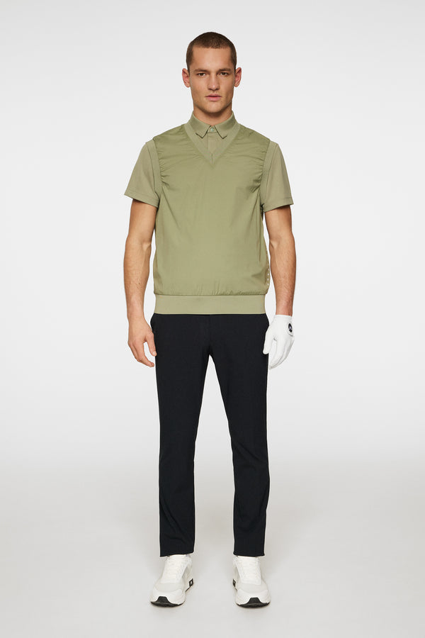 J.lindeberg Hybrid Vest Windbreaker Oil Green