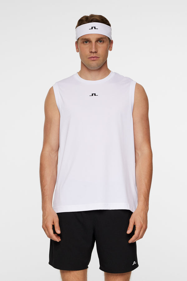 j.lindeberg Jack Sleeveless Tee White