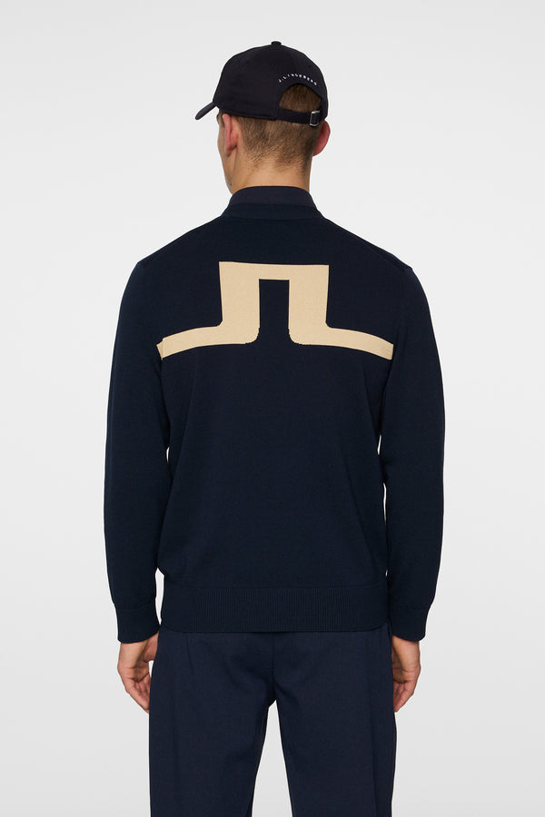 J.lindeberg Jarred Knitted Cardigan JL Navy