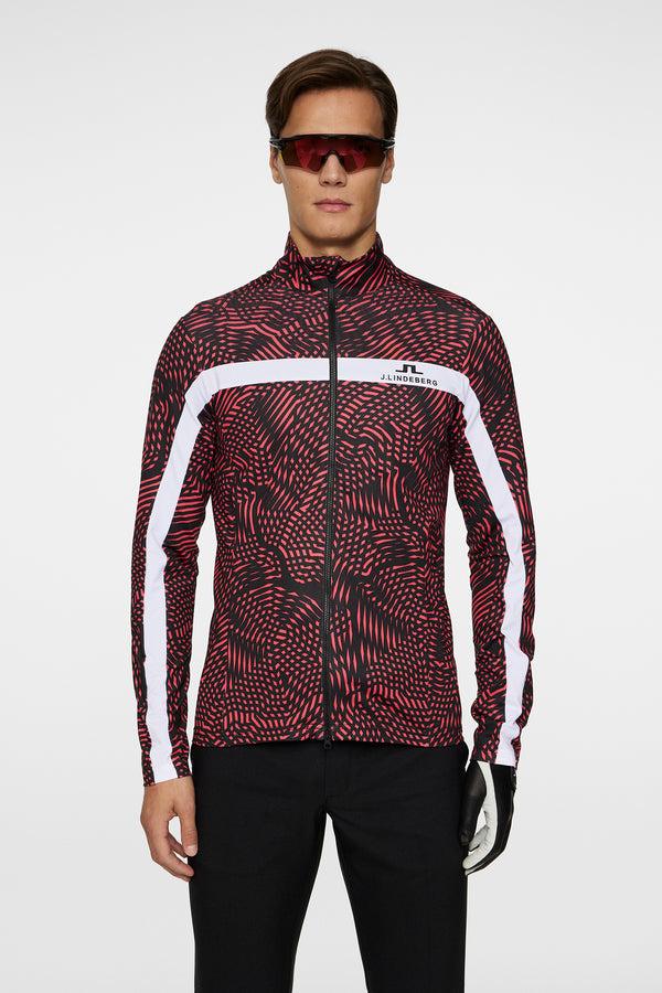 j.lindeberg Jarvis Tour Mid Layer Azalea Wave Pink