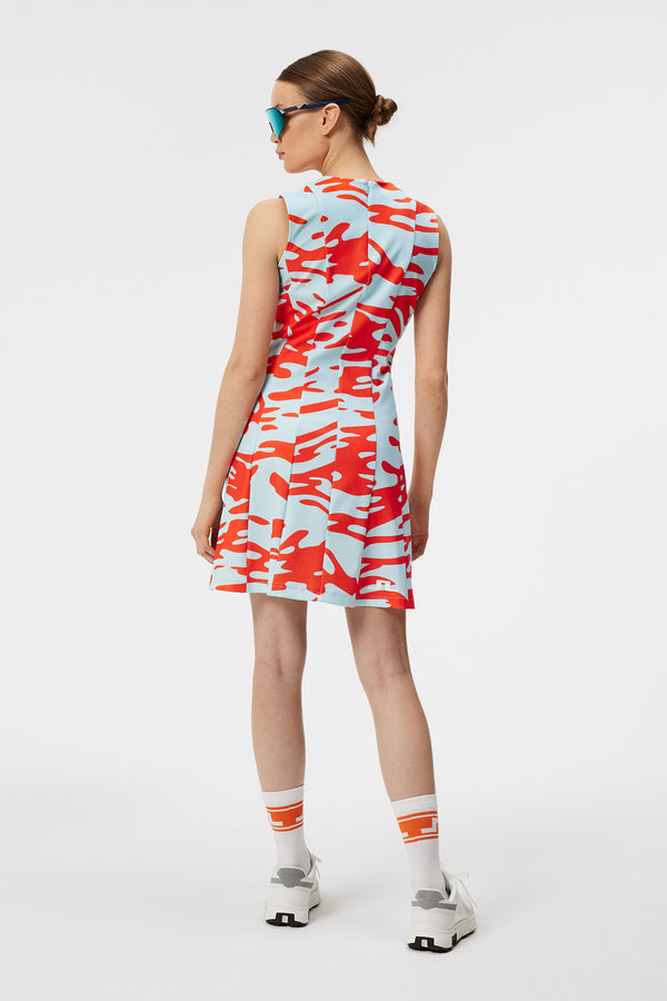 J.lindeberg Jasmin Print Dress Neptune Atomizer