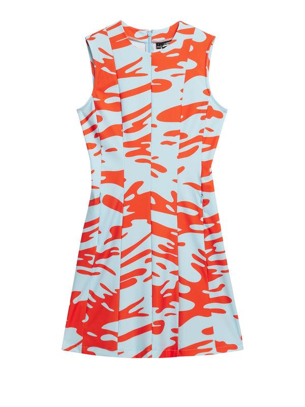 J.lindeberg Jasmin Print Dress Neptune Atomizer