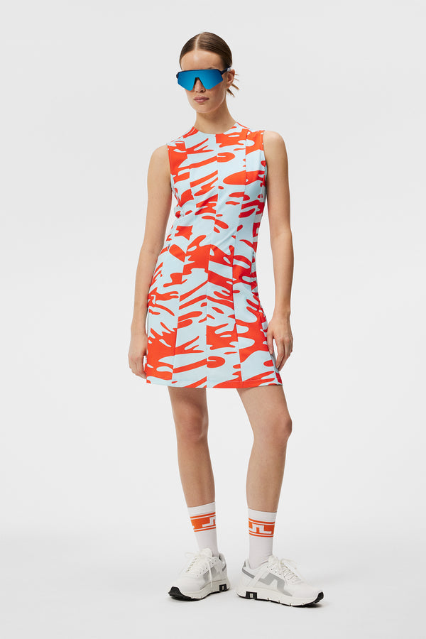 J.lindeberg Jasmin Print Dress Neptune Atomizer
