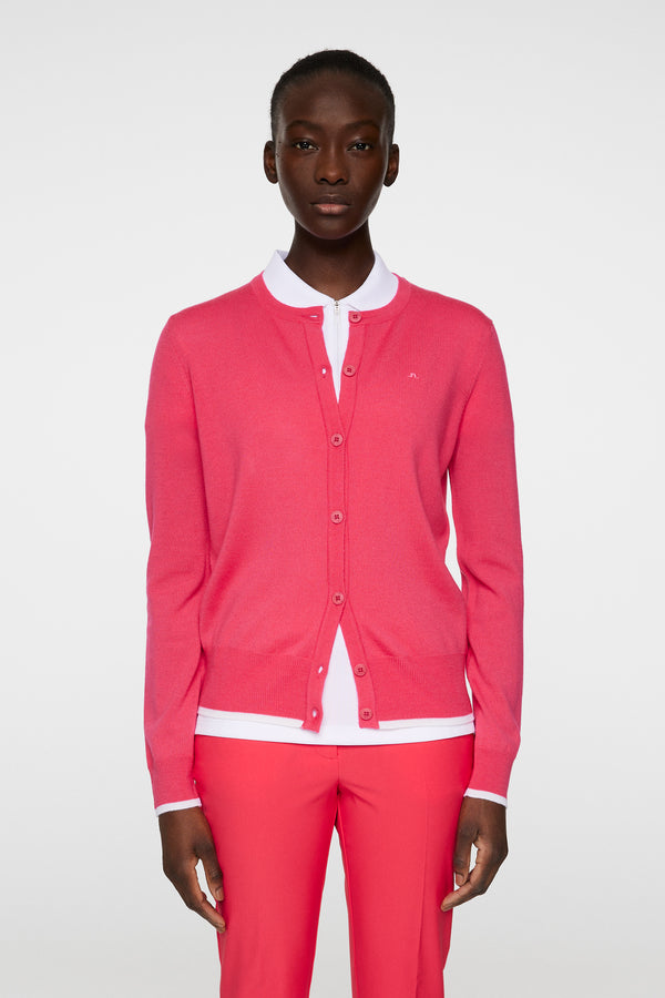 j.lindeberg Joanna Knitted Cardigan Azalea