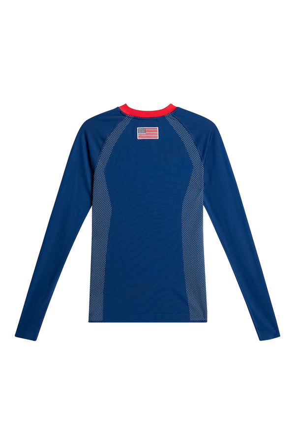 J.lindeberg Joelle Seamless Longsleeve Estate Blue