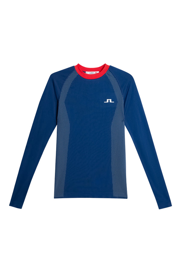 J.lindeberg Joelle Seamless Longsleeve Estate Blue