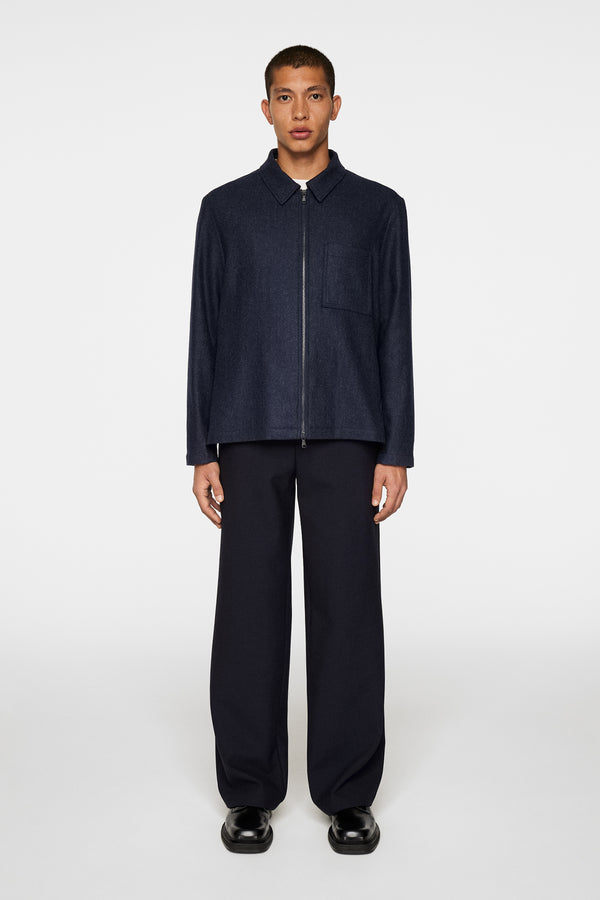 J.lindeberg Julius Cash Flannel Overshirt JL Navy