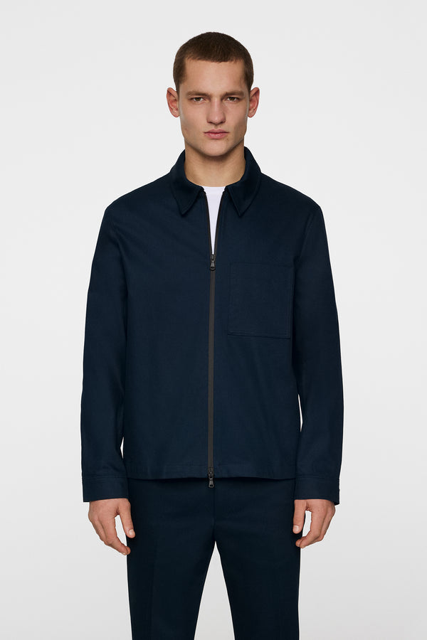 j.lindeberg Julius Cotton Twill Overshirt JL Navy