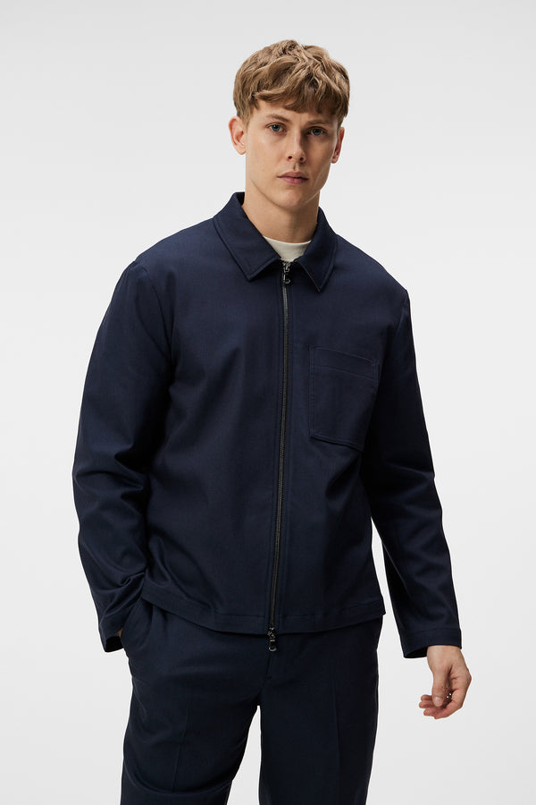 j.lindeberg Julius Cotton Twill Overshirt JL Navy