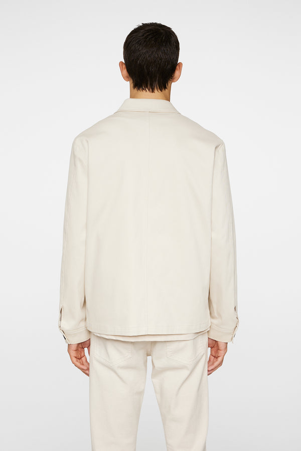 J.lindeberg Julius Cotton Twill Overshirt Moonbeam