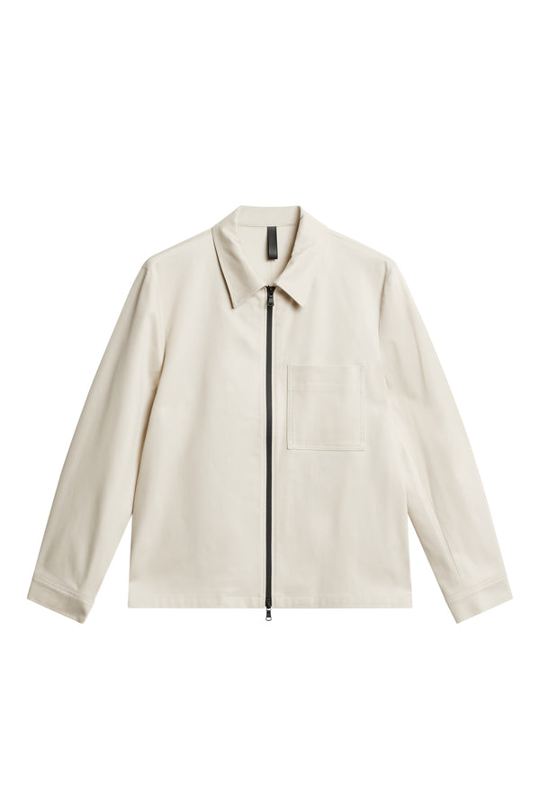 J.lindeberg Julius Cotton Twill Overshirt Moonbeam