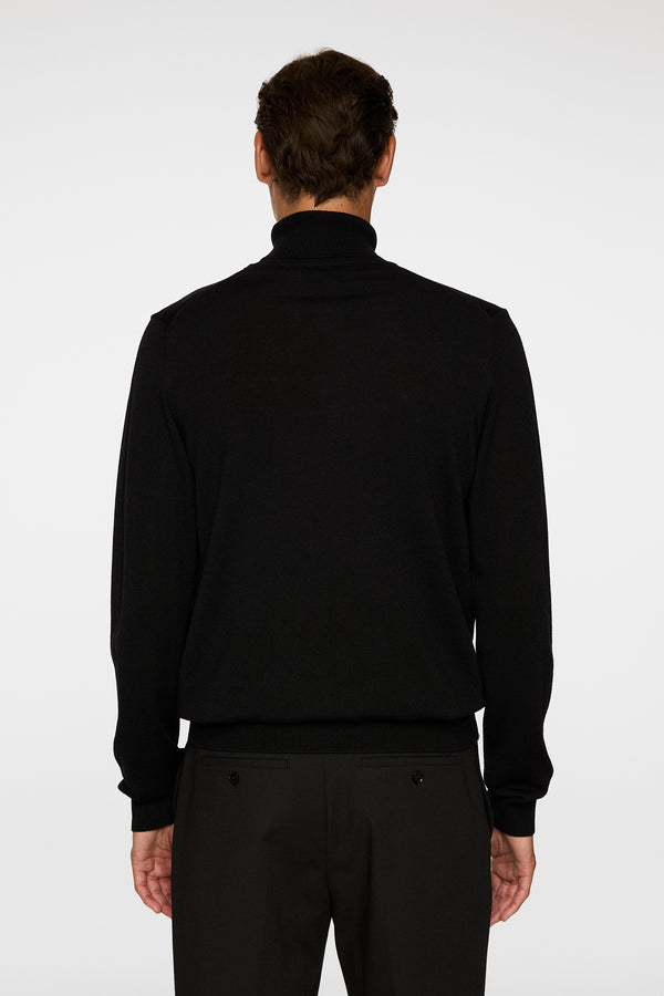 J.lindeberg Kaden Merino Turtle Neck Black