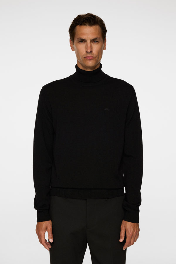 j.lindeberg Kaden Merino Turtle Neck Black