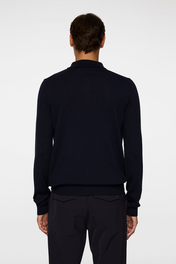 J.lindeberg Kai Knitted Merino Polo JL Navy