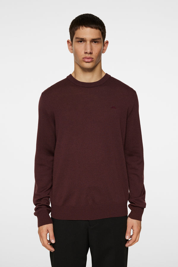 j.lindeberg Keane Merino Crew Neck Huckleberry